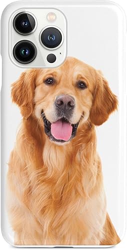 Vista 10 de Inspired Cases - Compatible con iPhone 13 Mini - Funda protectora con textura 3D para Apple iPhone 13 Mini - Golden Retriever