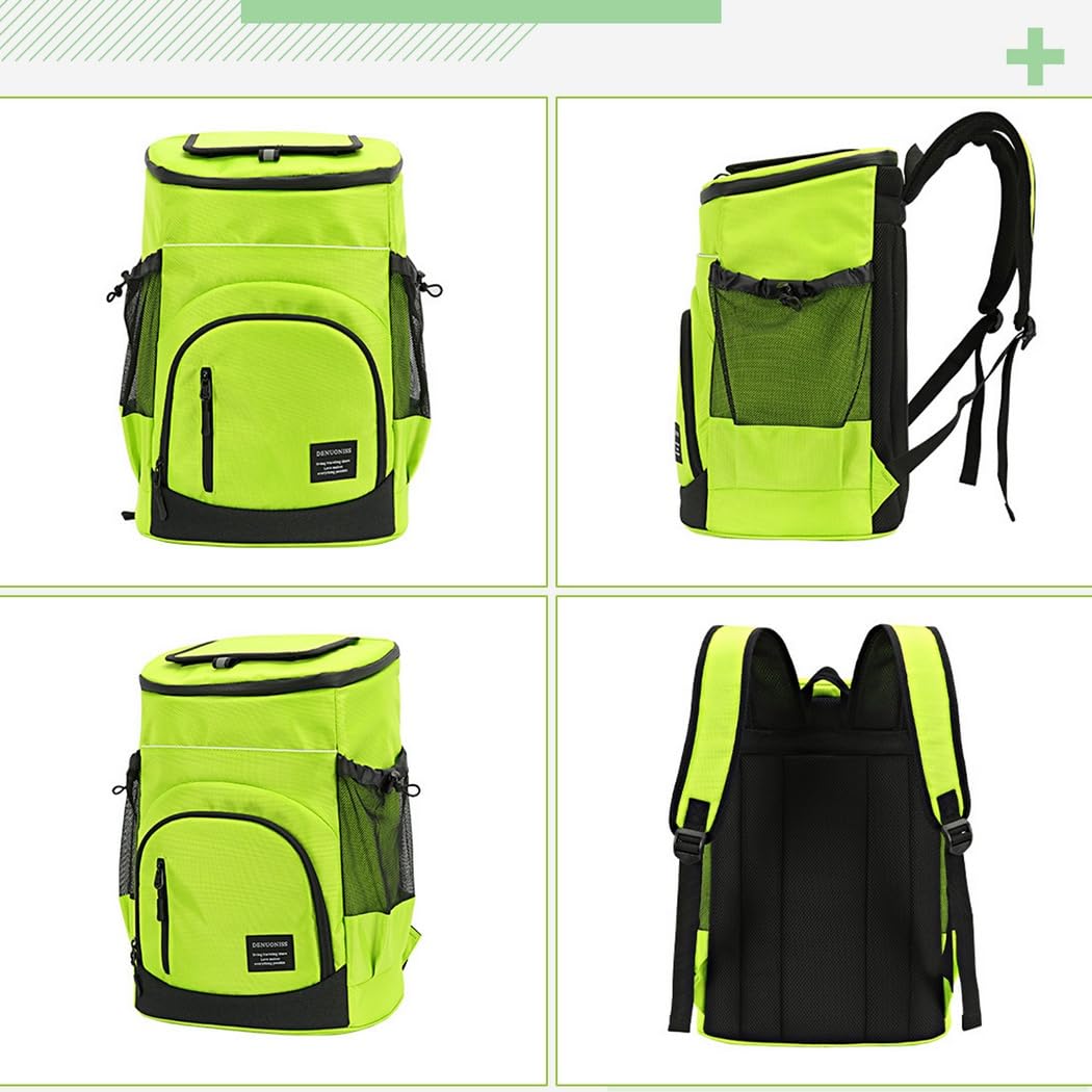 Zaino termico a prova di perdite, borsa termica portatile da 33 l, per picnic, pranzo, campeggio, spiaggia, escursionismo, per uomini e donne