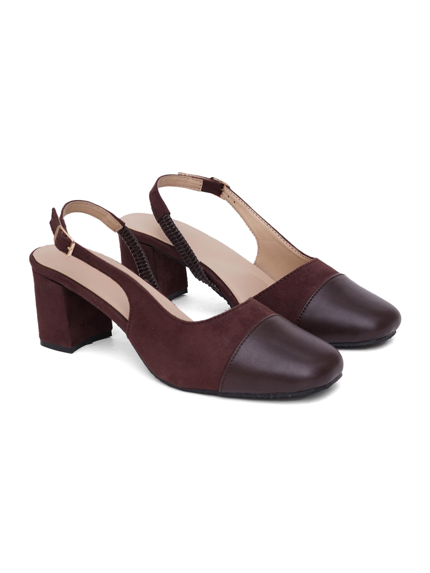 silverarrow womens Xenvora Mary Jane Block Heels for Women & Girls | Single Strap Square Toe Chunky Heel Pumps | Comfortable Elegant Shoes for Office Casual Daily Wear-picture-35