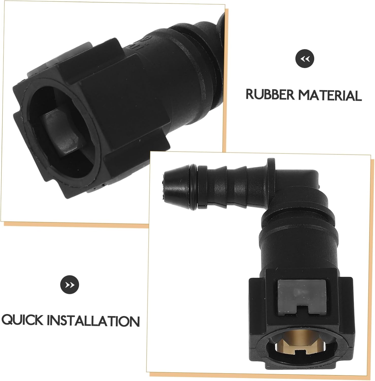 Line Quick Connectors Barb Adapter Plastic Line Fitting Kit for Automotive Easy Assembly