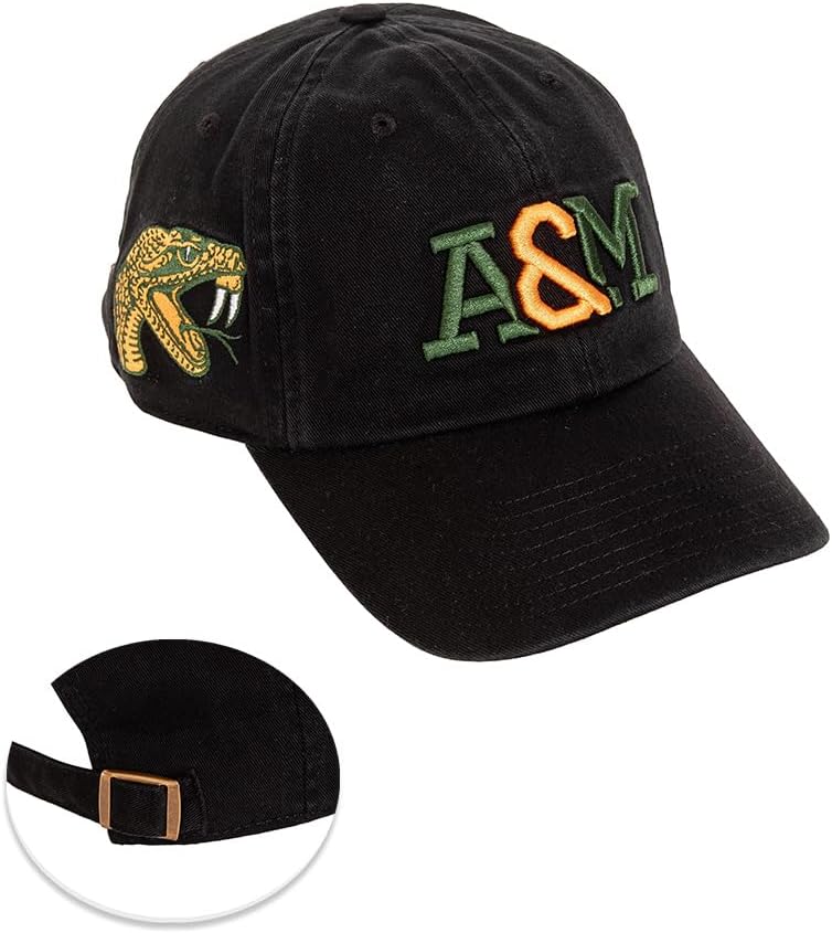 Desert Cactus Florida A&M University Baseball Hat FAMU Rattlers Brimmed Embroidered Hats Cap Adjustable Cloth Strap Adult