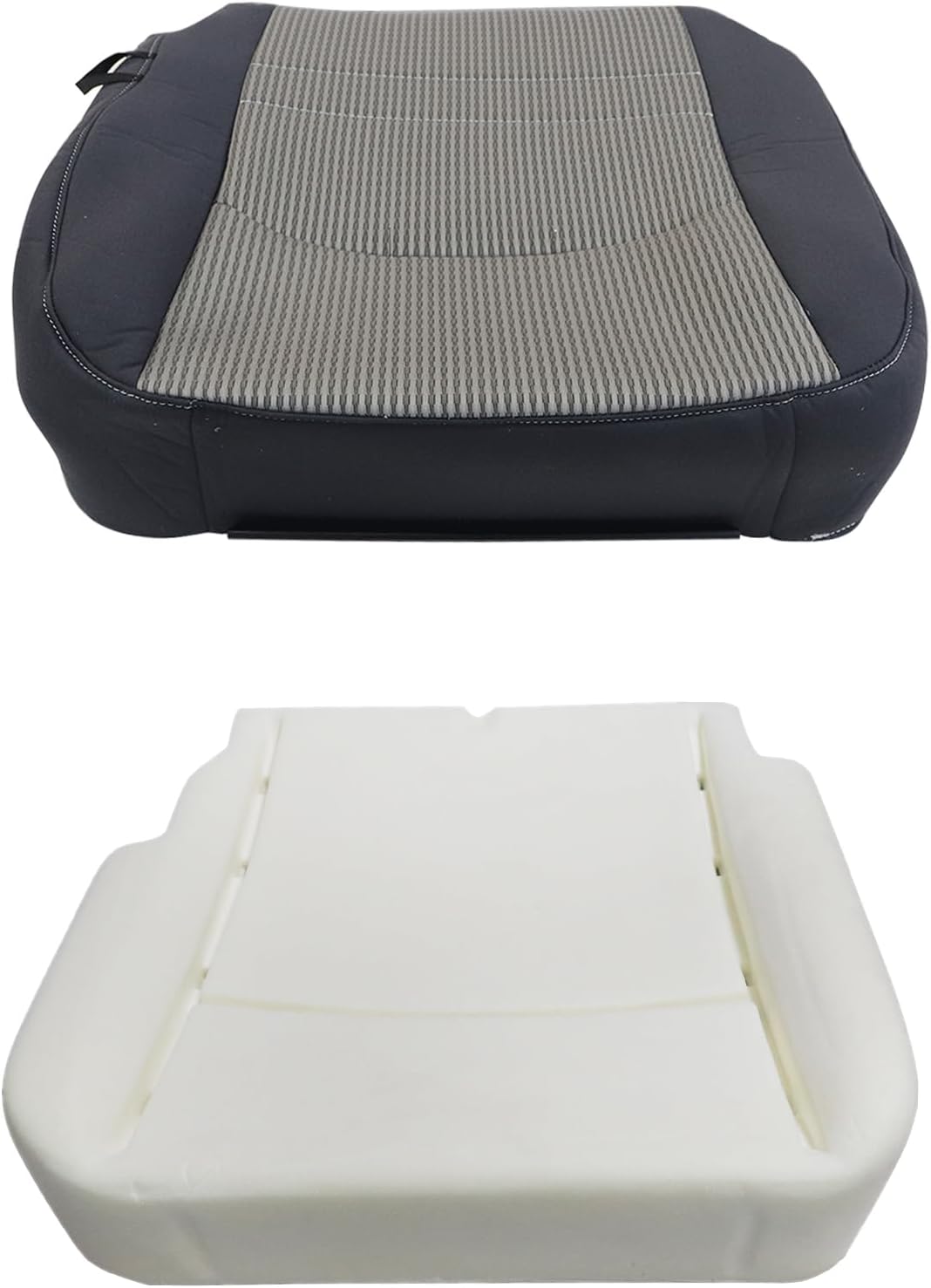 NLQR Front Driver Side Bottom Cloth Seat Cover and Foam Cushion Compatible with Dodge Ram 1500 2500 3500 4500 5500 2009 2010 2011 2012
