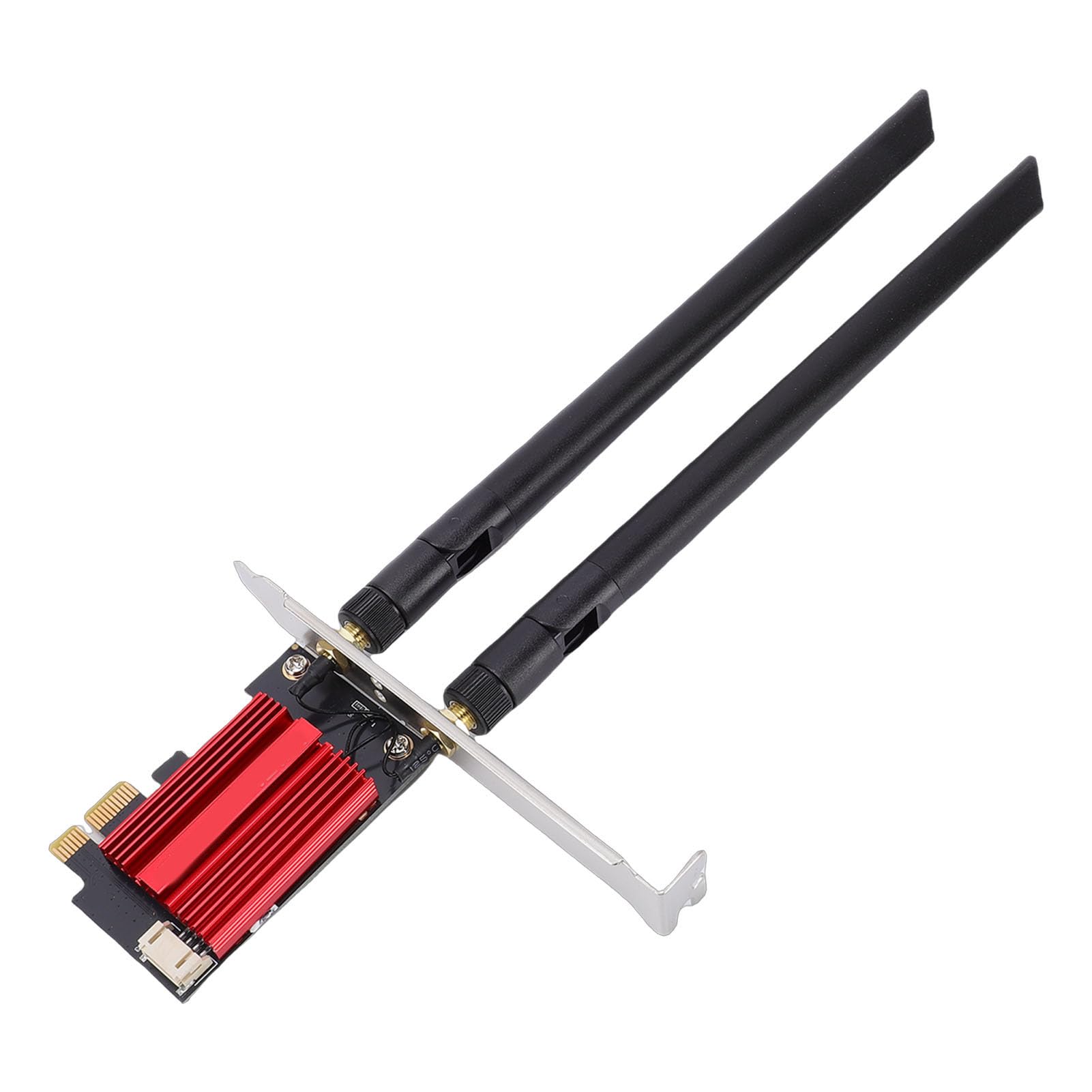 Tosuny Adattatore Wireless WiFi 7 Desktop 6400 Mbps |Supporto per Scheda PCIe Tri-Band da 6 GHz per 10/11 Doppia Antenna da 8 DBi