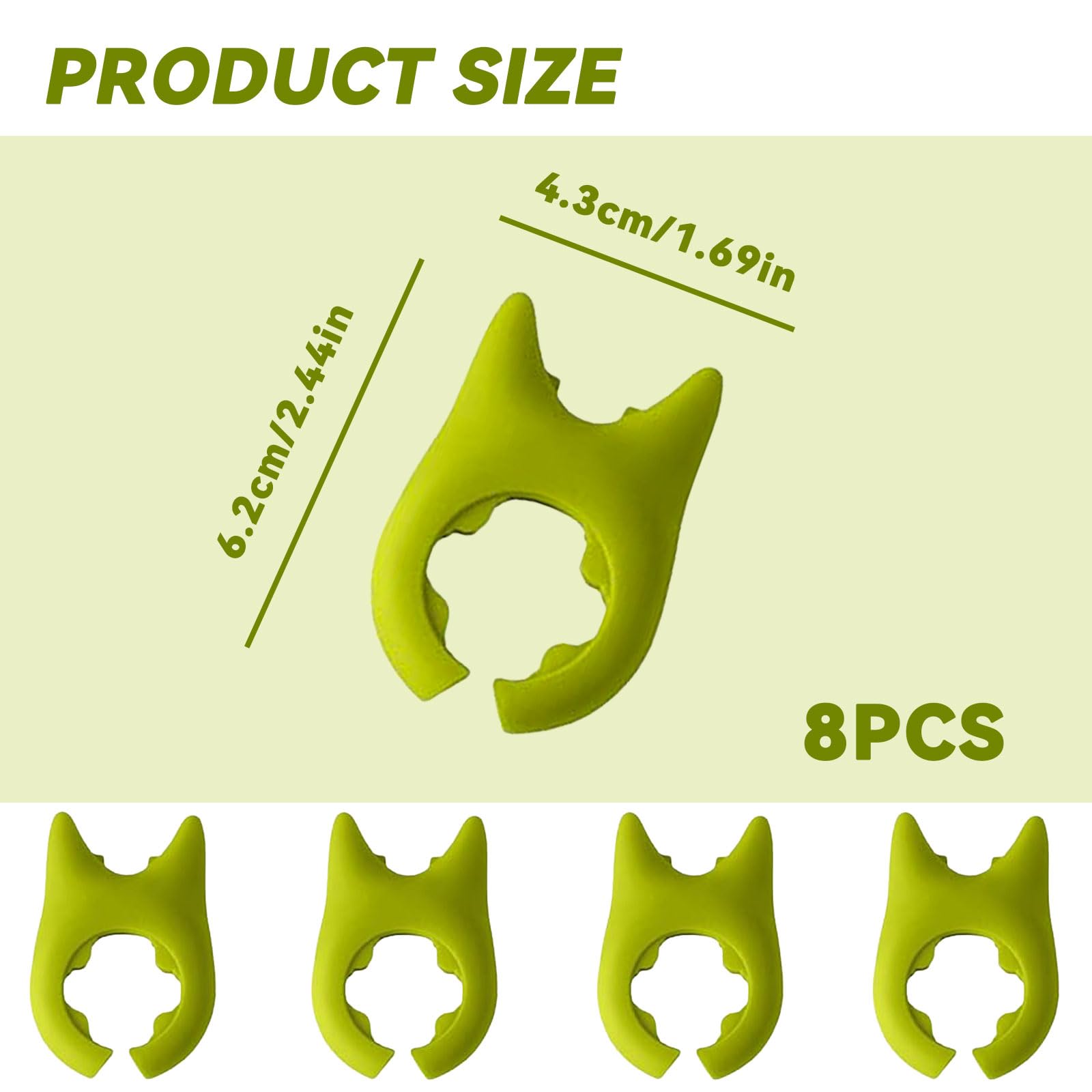 Lot De 8 Repose-cuillères En Silicone - Anti-éclaboussures, Support Couvercle Casserole, Ustensile De Cuisine - 4