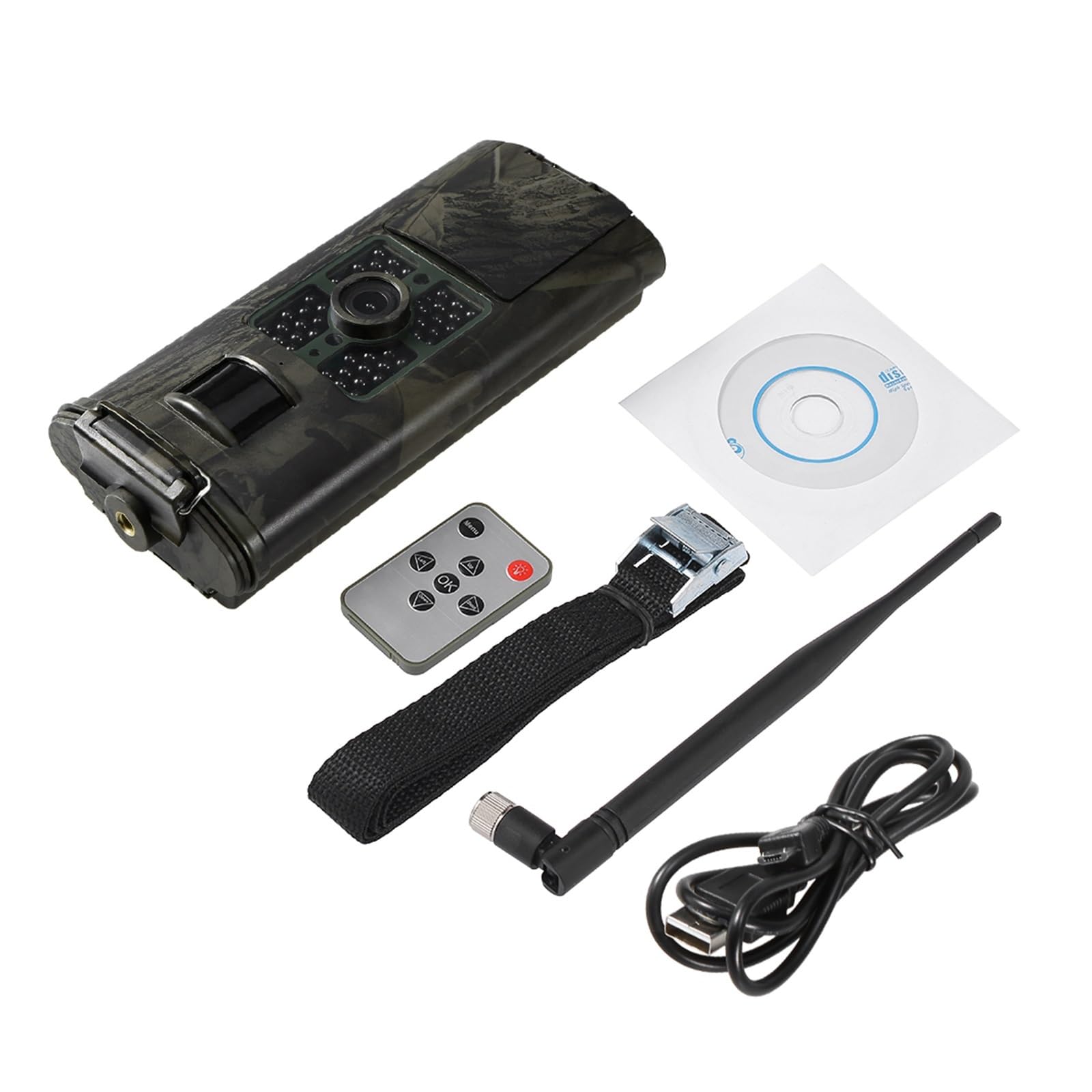 Kamera leśna, Kamera Obserwacyjna Outdoor Trap Game Kamery Myśliwskie 4K HD Wodoodporna 1080P Wildlife Night Vision Scouting Obserwacyjne Bezprzewodowa