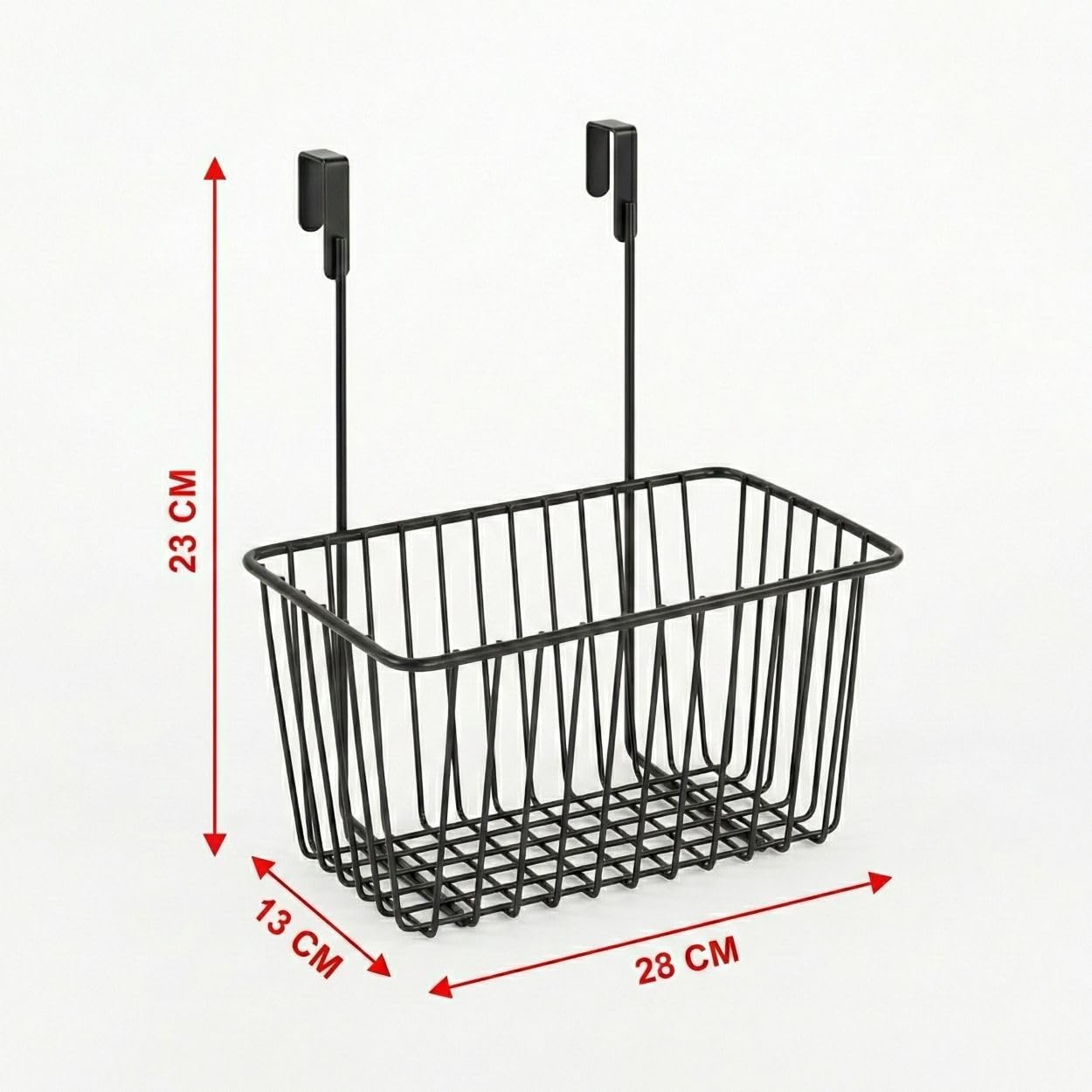 Orret Home Dolap İçi Asılabilir Metal Organizer Deterjan Organizeri – Dolap Kapağına Asılabilir Raf, Mutfak ve Banyo Temizlik Malzemesi Düzenleyici, Metal Askılı Kapak İçi Organizer