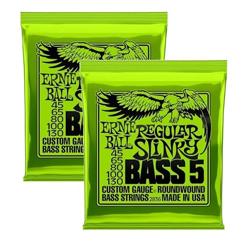 s2Zbg̔tERNIE BALL A[j[{[ 2836 Regular Slinky Nickel Wound 5-String Electric Bass Strings 45-130 Gauge 5p GLx[X 