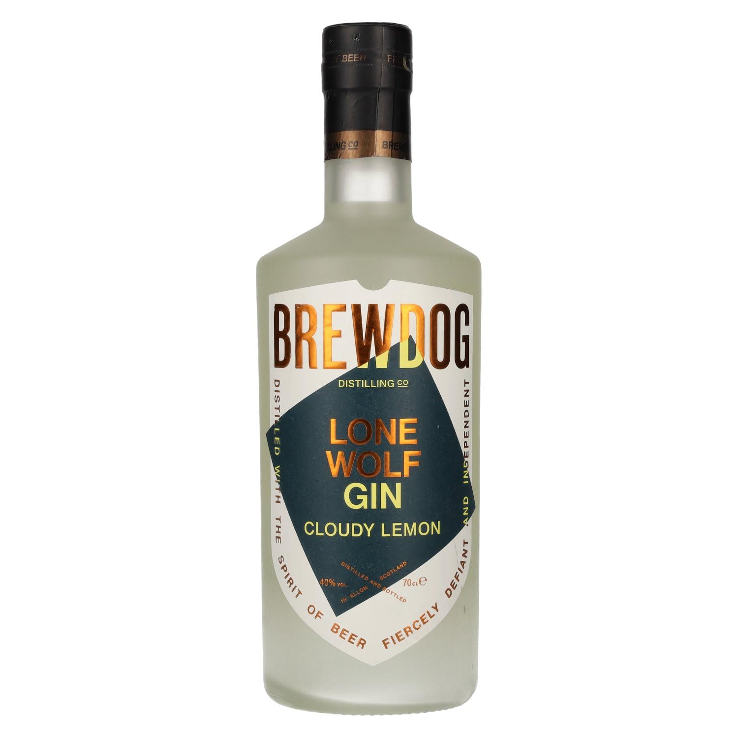 BrewDog | LoneWolf Cloudy Lemon Gin | Gin | 1x0.7L | Schottland | Inspiriert vom Zitronenlikör Limoncello | Fruchtig-spritzig