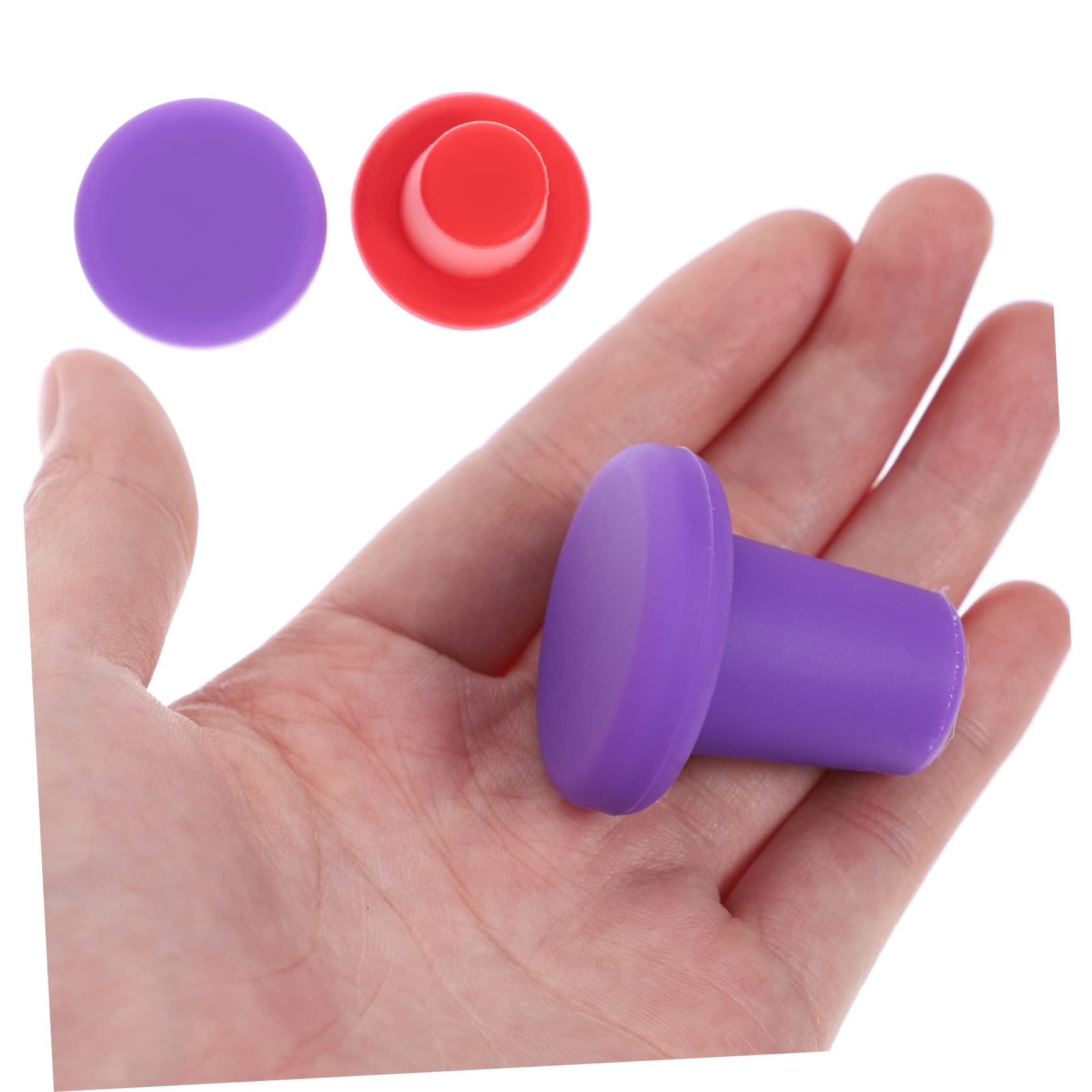 Amosfun 18 Piezas Tapón de Silicona para Botella de Vino Sellado de tapón de Vino Tapones de Vino para Botellas de Vino corchos de Vino tapón Botella Vino petacas de Alcohol tapon de Vino