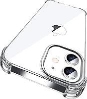 Vista 26 de ORIbox - Funda para iPhone 13, con 4 esquinas a prueba de golpes, transparente