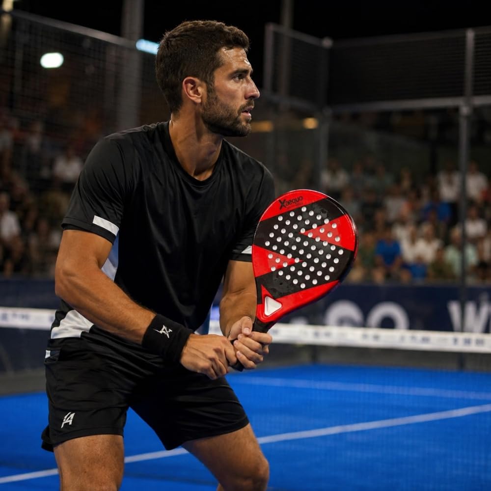 Racchette da paddle per adulti, 45 cm, 350 g, spessore 38 mm, equilibrio neutro, schiuma EVA e 3 strati in fibra di vetro