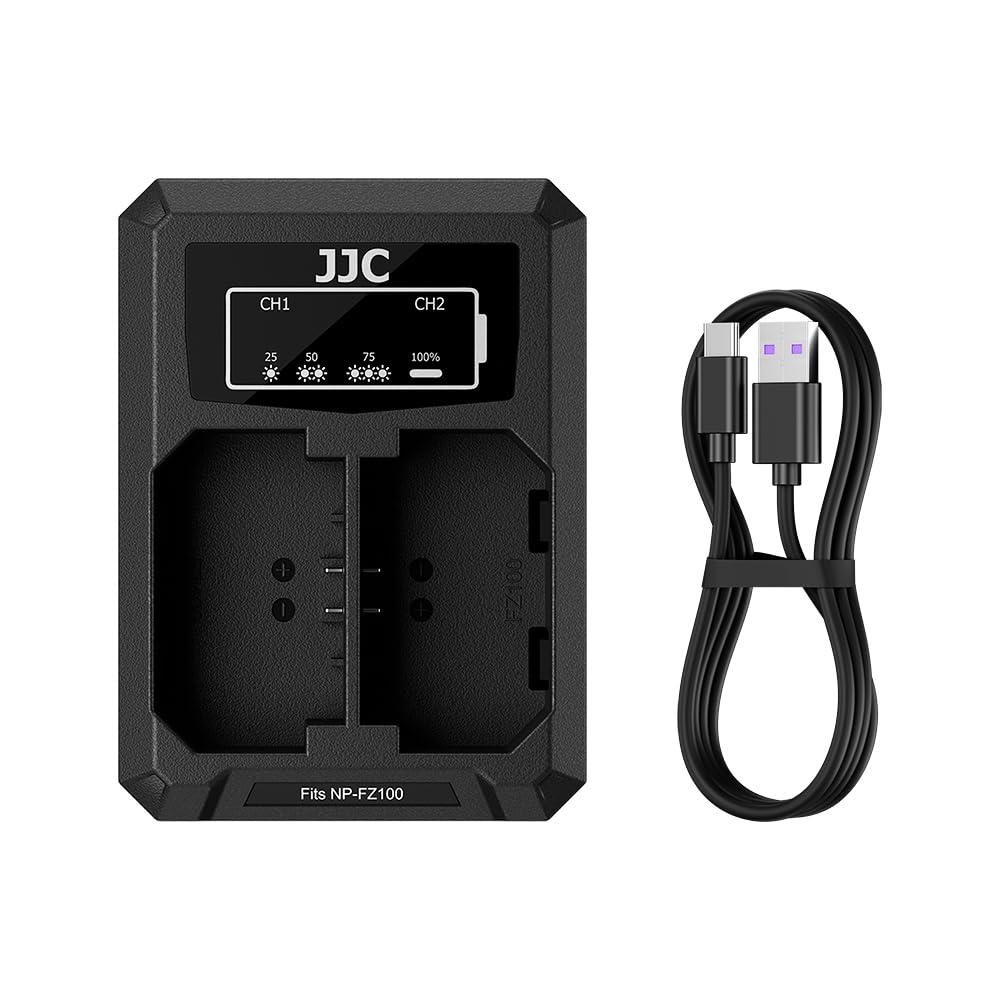 Amazon.com : JJC NP-FZ100 USB Battery Charger for Sony A6700 A6600
