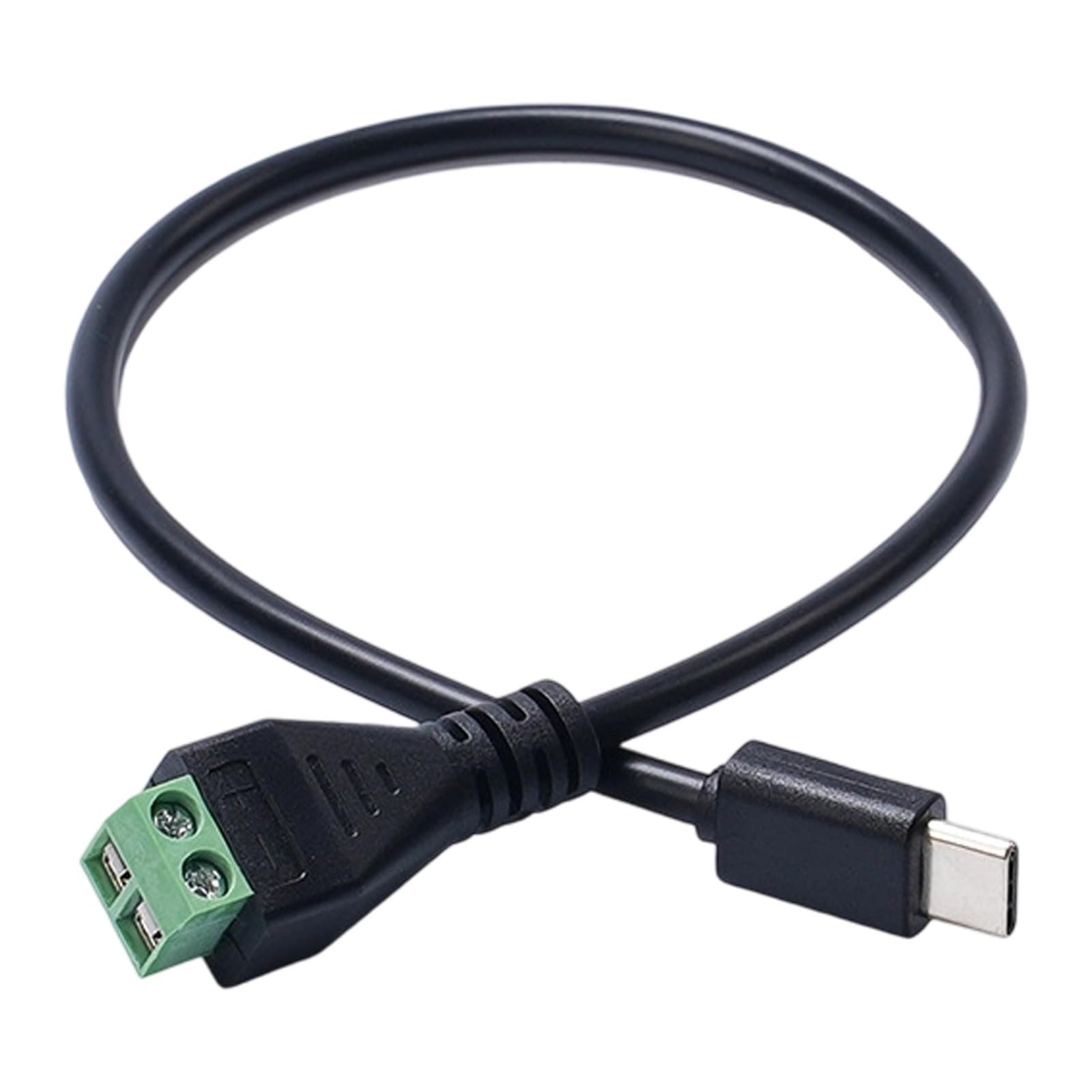 Buxuaaaa USB C Solderless 2Pin Connector Cable Wire with Selectable Voltages Output 3A Power Cord for Electronics Devices