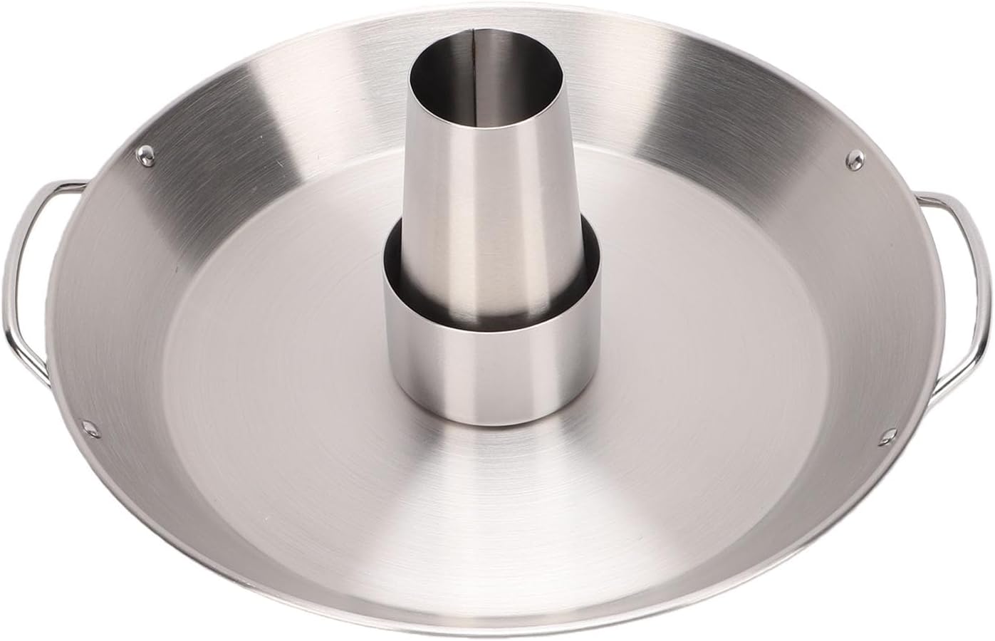 Zerodis Chicken Roaster Roasting Pans Holder with Drip Pan Dual Ergonomic Handle Nonstick Round Grill Rack Even Heating Dishwasher Safe for Home Travel Camping Chicken Roaster Stainless