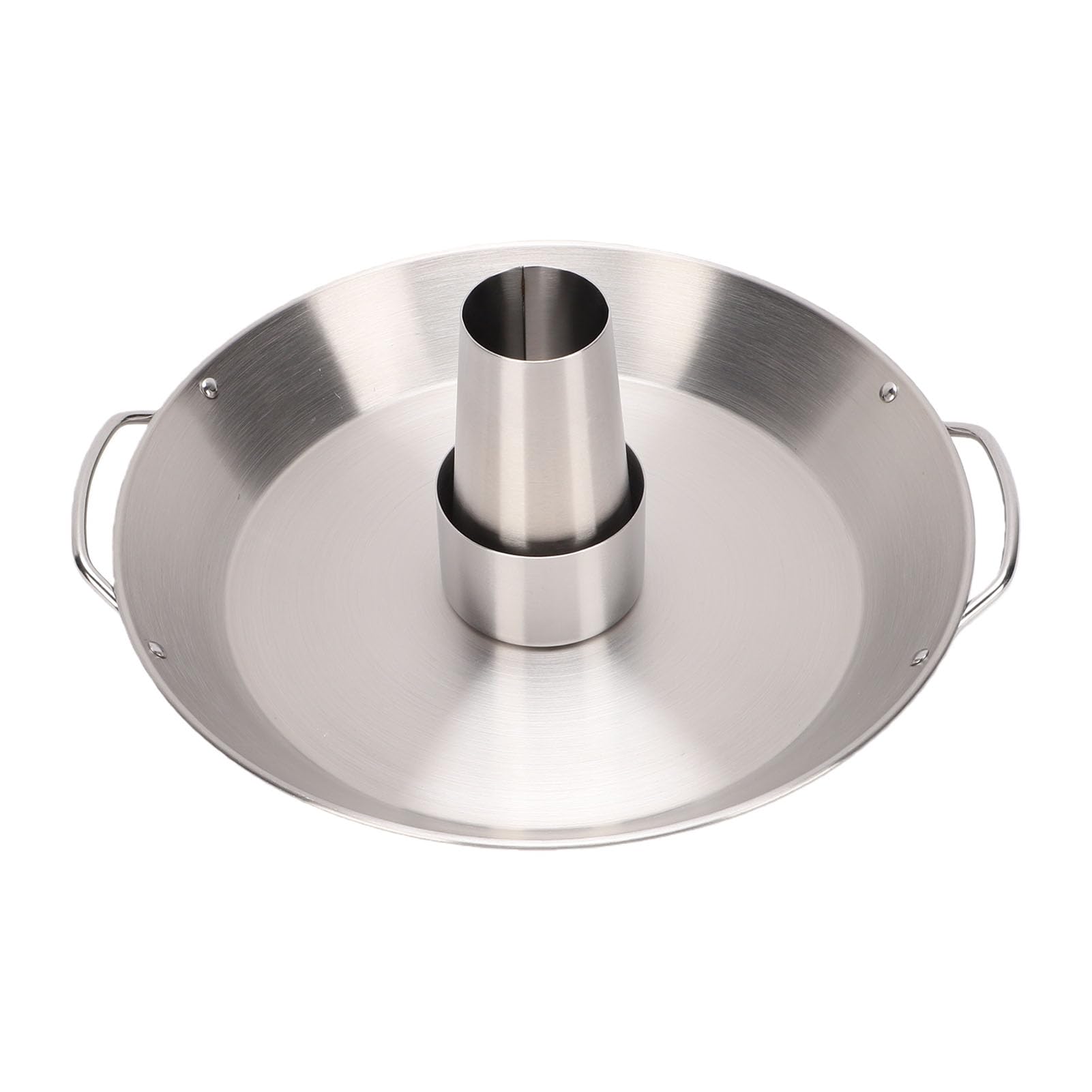 Socobeta Bandeja para Asar Pollo con Lata de Cerveza, Acero Inoxidable Duradero, Soporte Desmontable para Barbacoa Al Aire Libre, 1 Unidad