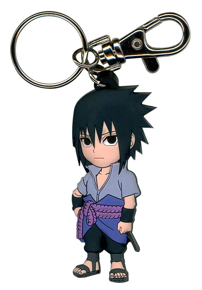 Great Eastern Entertainment36696 Naruto Shippuden SD Sasuke PVC Keychain, Multi-Colored, 2"