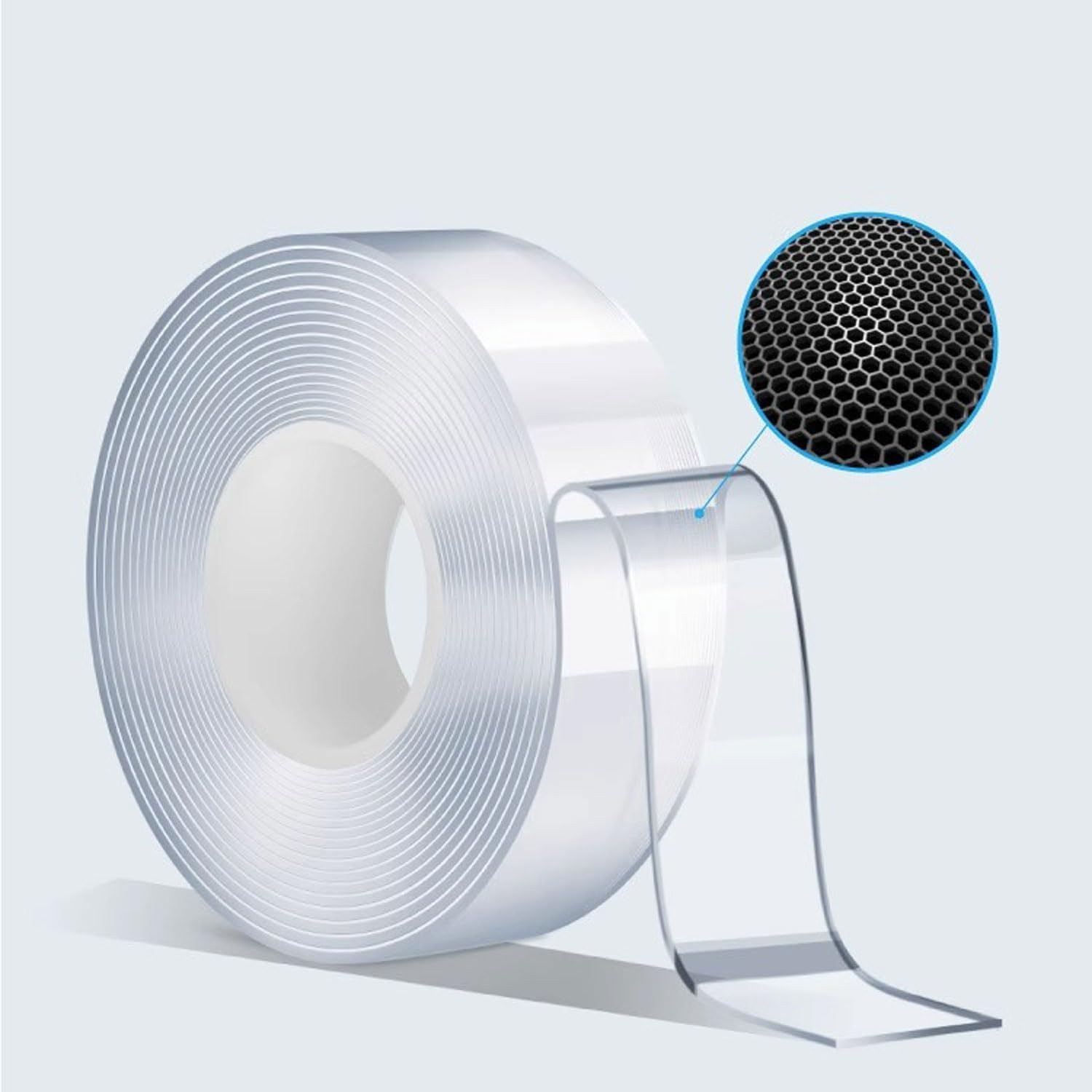 LAOMI 10 Rolls Nano Double-Sided Tape High Viscosity Traceless Hook Glue, Acrylic Double-Sided Tape Transparent Magic Glue, Waterproof, Reusable Transparent Tape To Stick Items