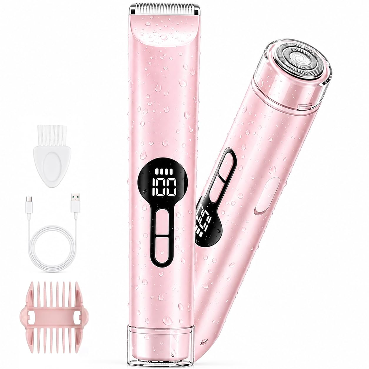 2 in 1 Bikini Trimmer for Women,Electric Razors for Women,Electric Shaver