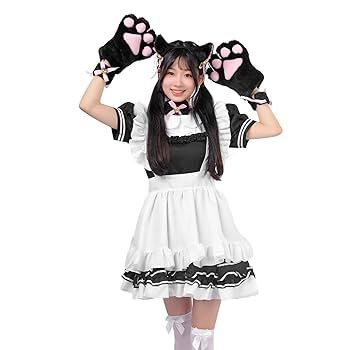 一番くじA賞 牧瀬紅莉栖 メイド服 コスプレ ネコミミ 猫耳 シュタゲ 牧瀬紅莉栖 コスプレ衣装 メイド服 かわいい 通販 猫耳付き