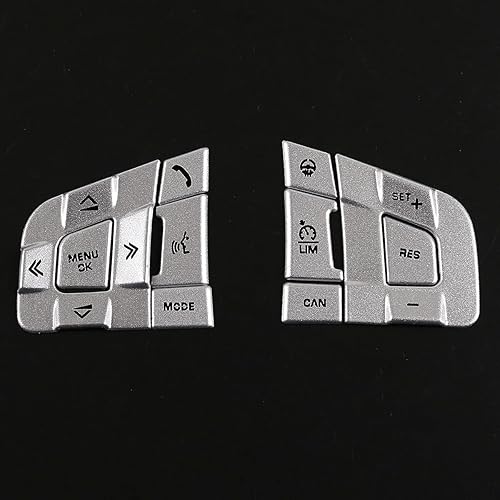 Miniatura 2 de Aleación de aluminio del volante del coche botones lentejuelas decoración pegatinas para Land Rover Discovery Sport 2015-2019 (versión de alto