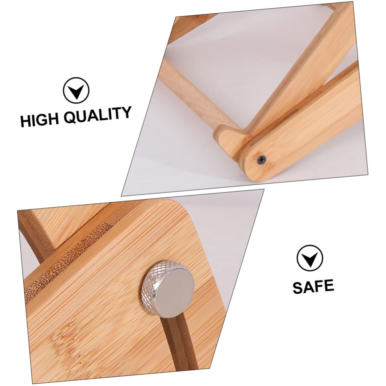 Supporto per Laptop in Legno Beige Altezza Regolabile, Design Cavo e Angoli Arrotondati, Scrivania Portatile per Laptop per Casa e Ufficio