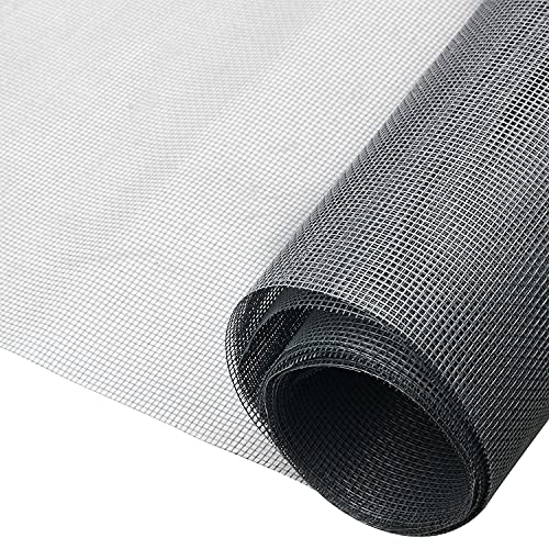 網戸の網 網戸 張り替え 網戸ネット 防虫ネット 幅広い 防虫網 122×252cm 自由にカット 補修 あみど網張り替え 虫よけネット (グレー)