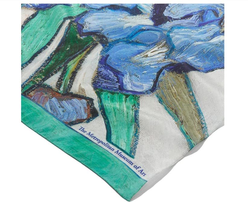 Metropolitan Museum of Art, 'Van Gogh Irises' Oblong Silk Scarf, 64 Inches x 16.5 Inches3