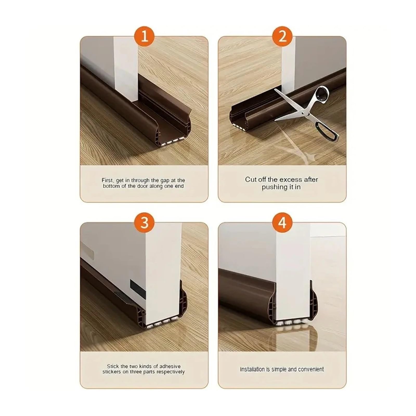 Zugluftstopper aus PVC