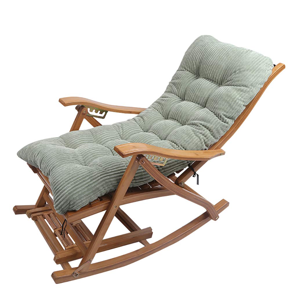 Coussin de chaise longue de jardin capitonné vert pour fauteuil de terrasse et patio
