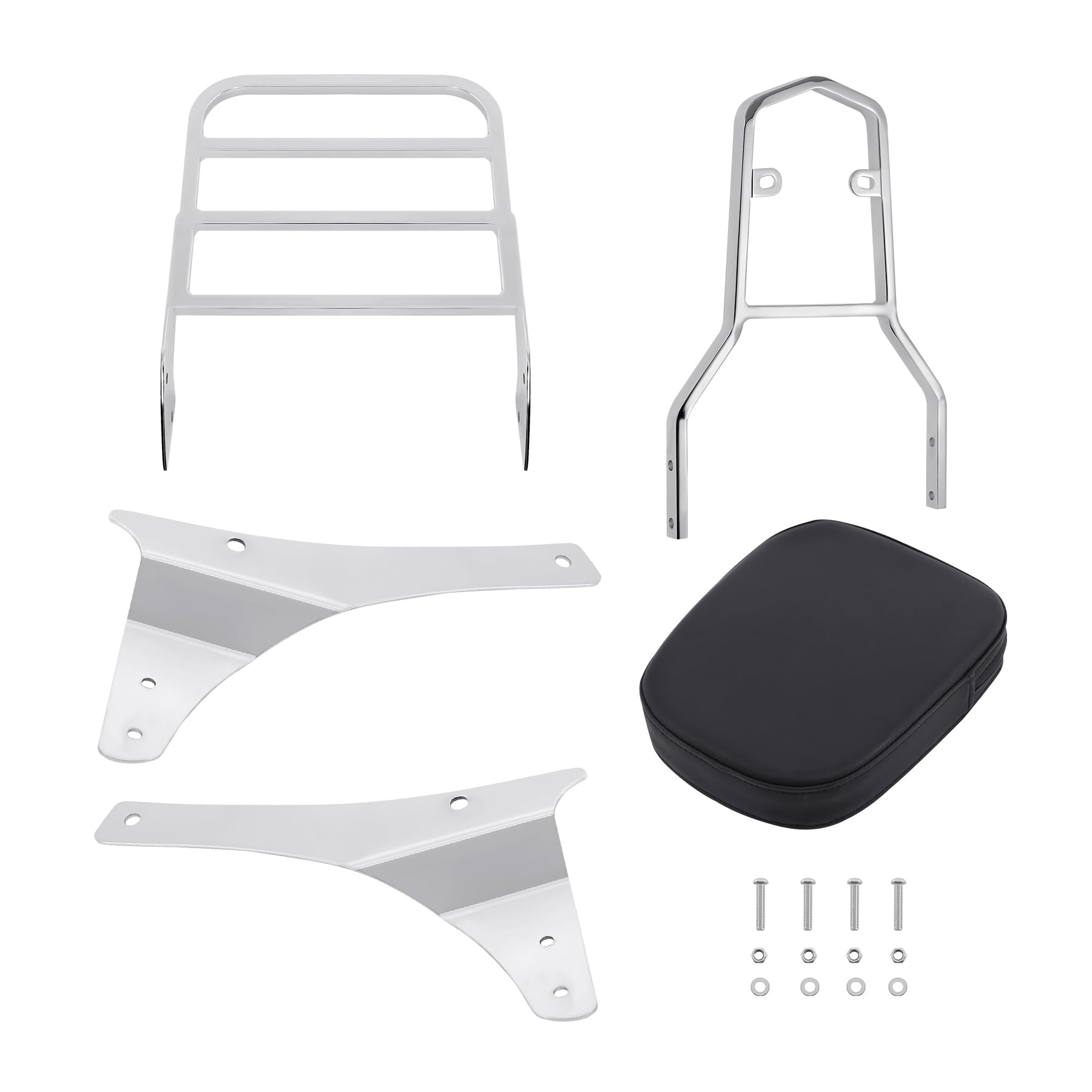 Sissy Bar Schienale Portapacchi Cuscino per Suzuki Boulevard C50 2005-2011