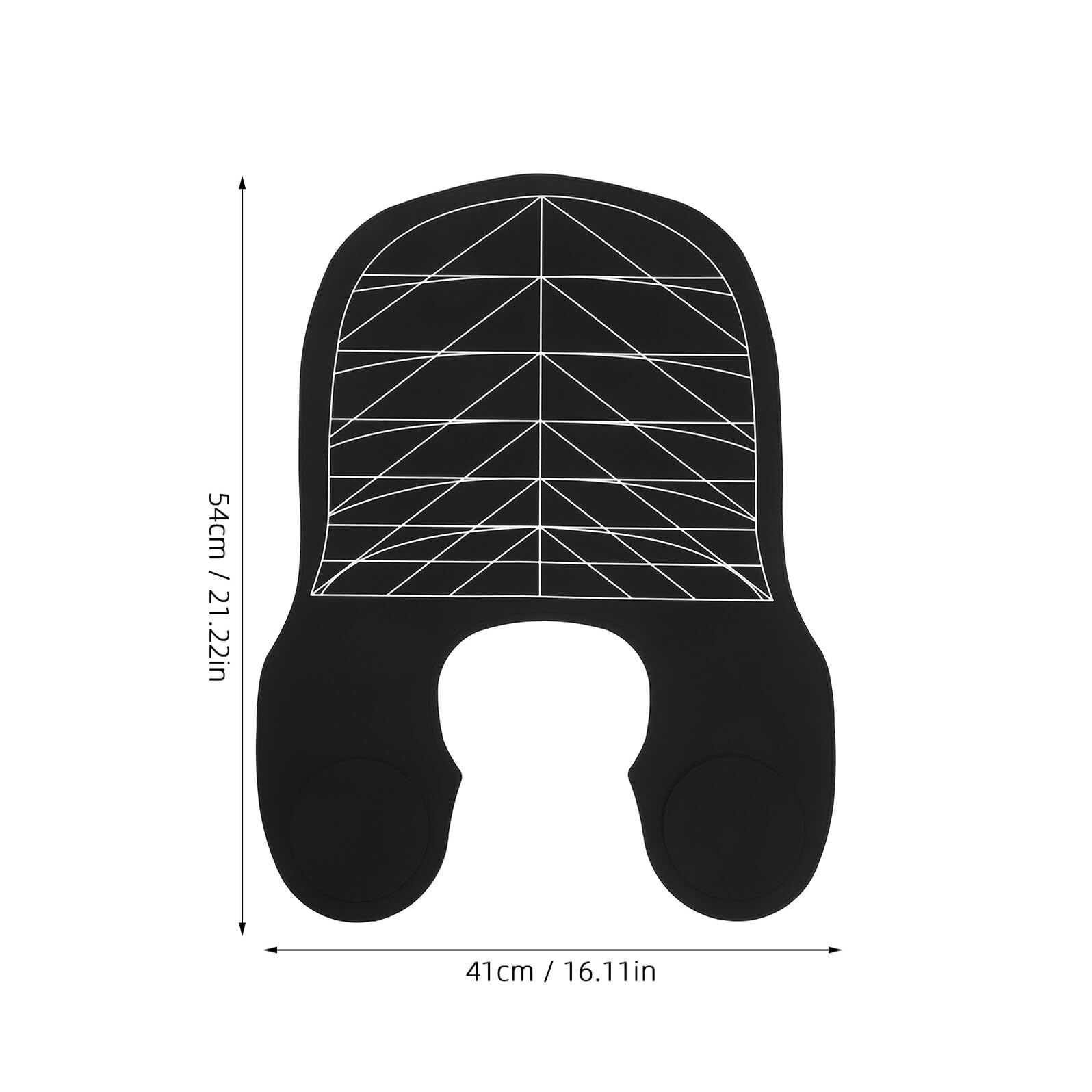 Capa de Silicona para Cortar el Pelo, Negra, Ligera para Peluquería