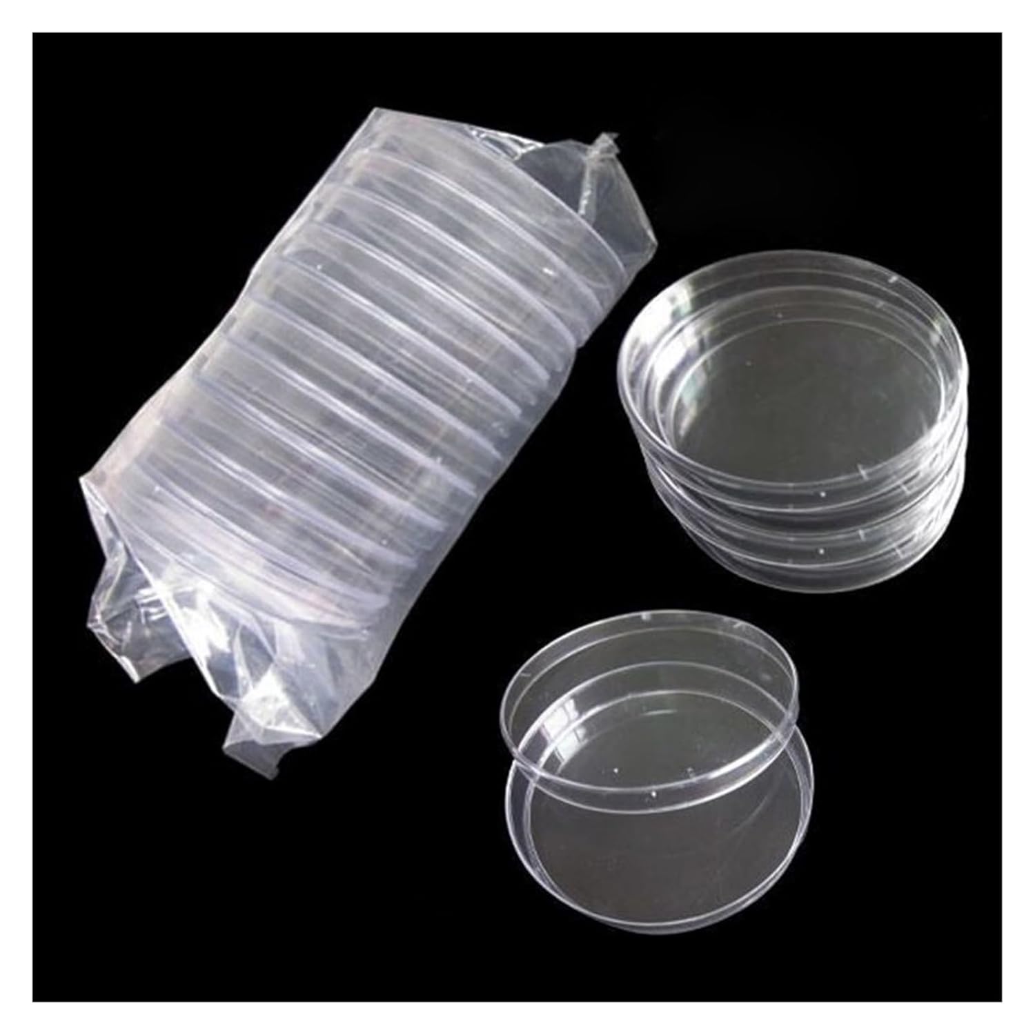 HMFang Laboratory Analysis Plastic Polystyrene Petri Dishs 1-90mm,Sterile, 10pcs/Pack