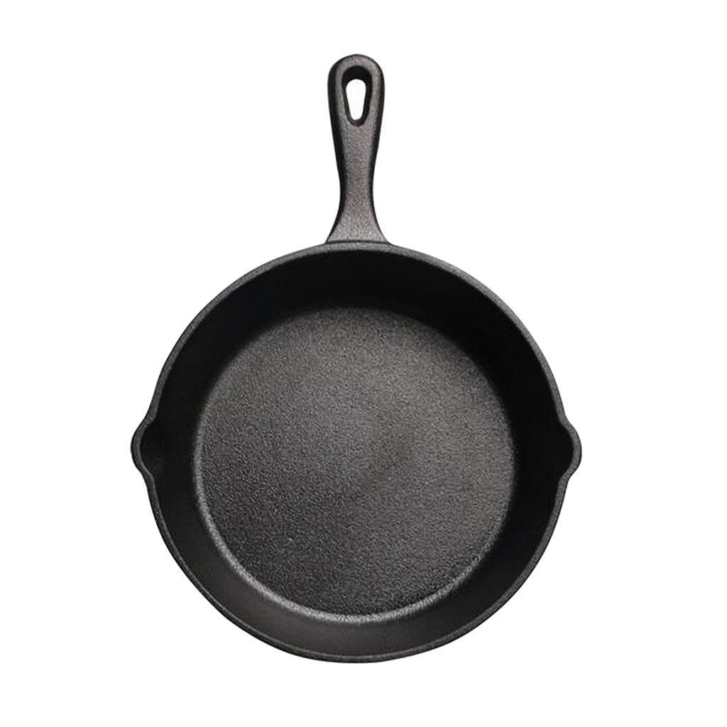 Padella Antiaderente In Ghisa Per Pancake | Diametro 20 Cm | Adatta A Induzione | Manico Lungo Per Cucina E Campeggio
