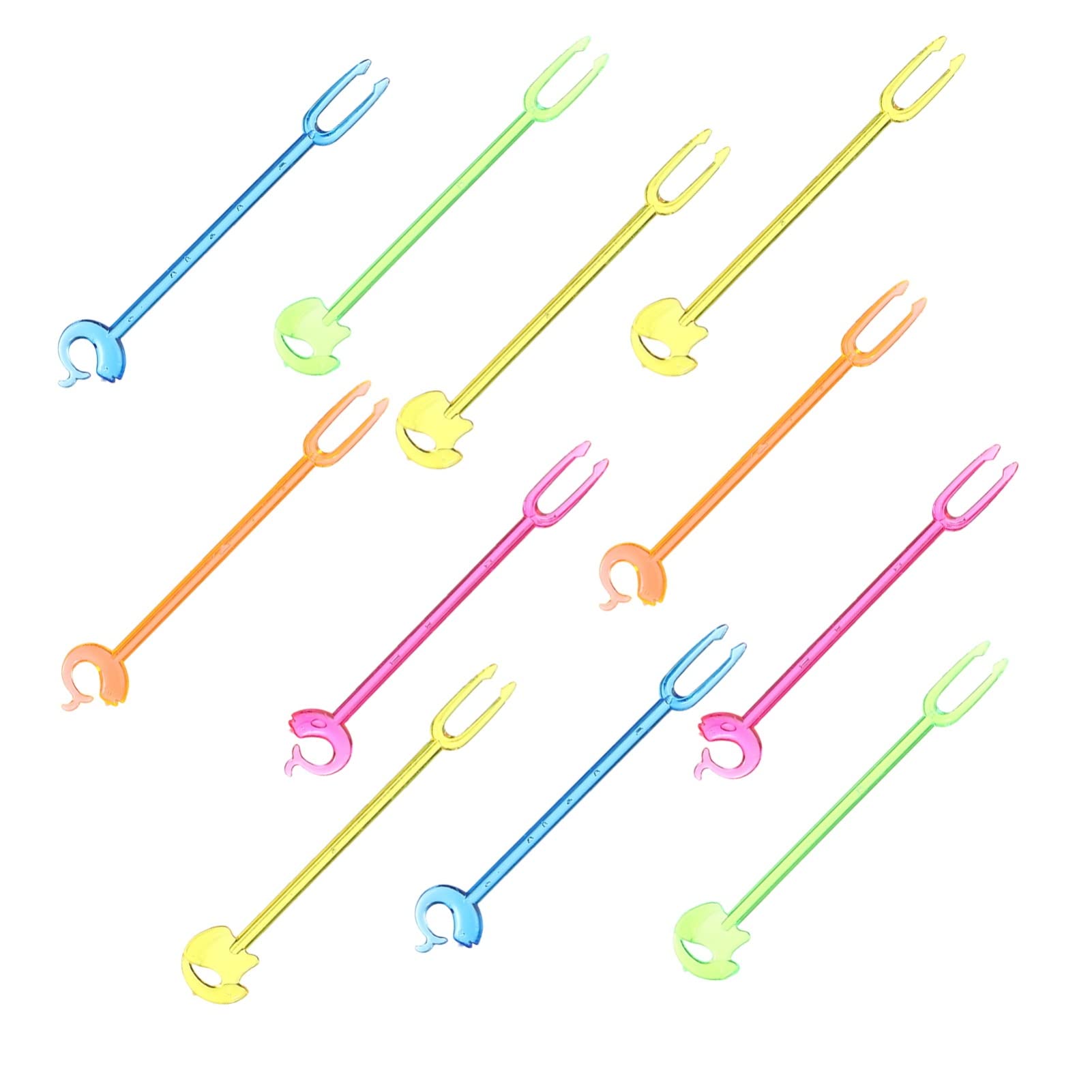 NAMOARLY 100pcs Plastic Animal Shaped Fruit Forks Safe Dessert Picks for Boys and Girls Party Decorations
