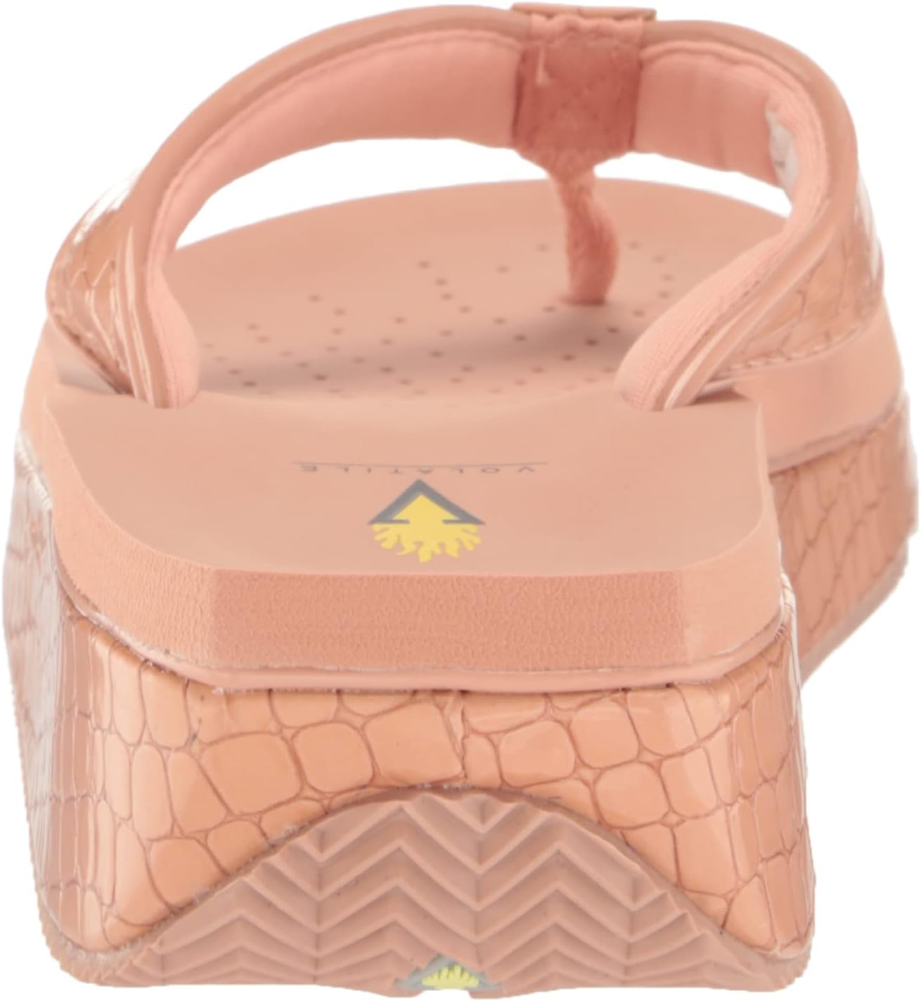VOLATILE Women's Mini Croco Wedge Sandal - Image 3