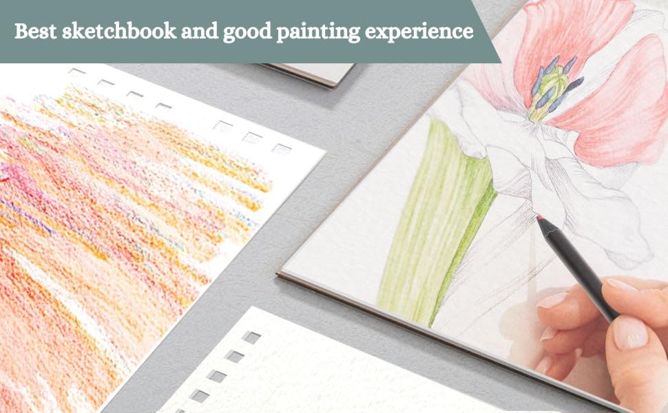 Image of GREESHMA Artists Wiro Bound Sketch Book A4 Size | 100 Pages - 160 GSM | Ideal for Drawing, Sketching, Shading Art, Students, School, Office
