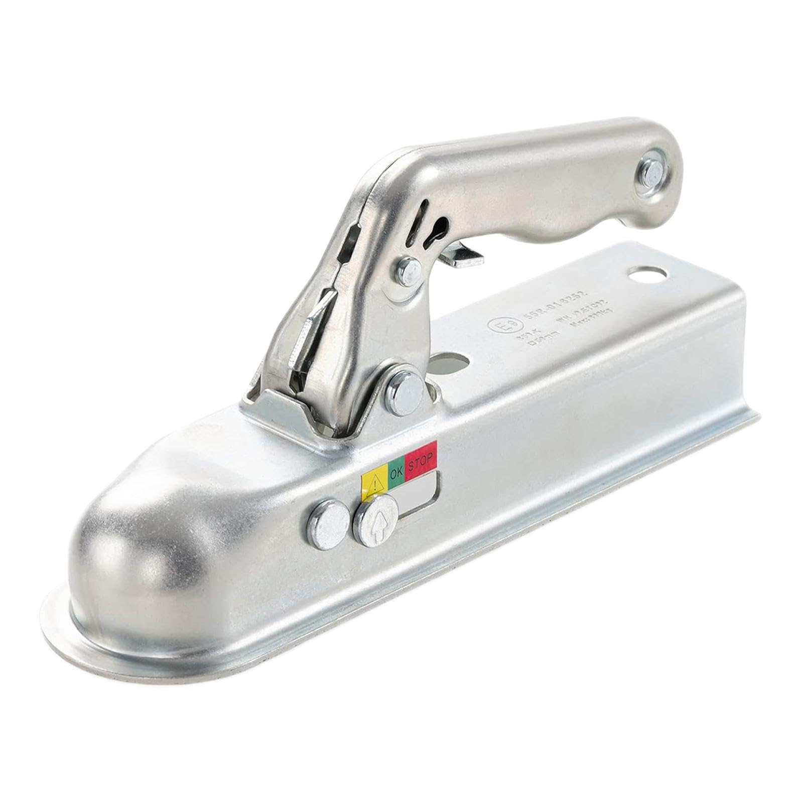 Adjustable Channel Bracket CURT 40000 Pound SecureLatch Channel-Style  Lunette Ring With 3-Inch ID... Adjustable Trailer Coupler