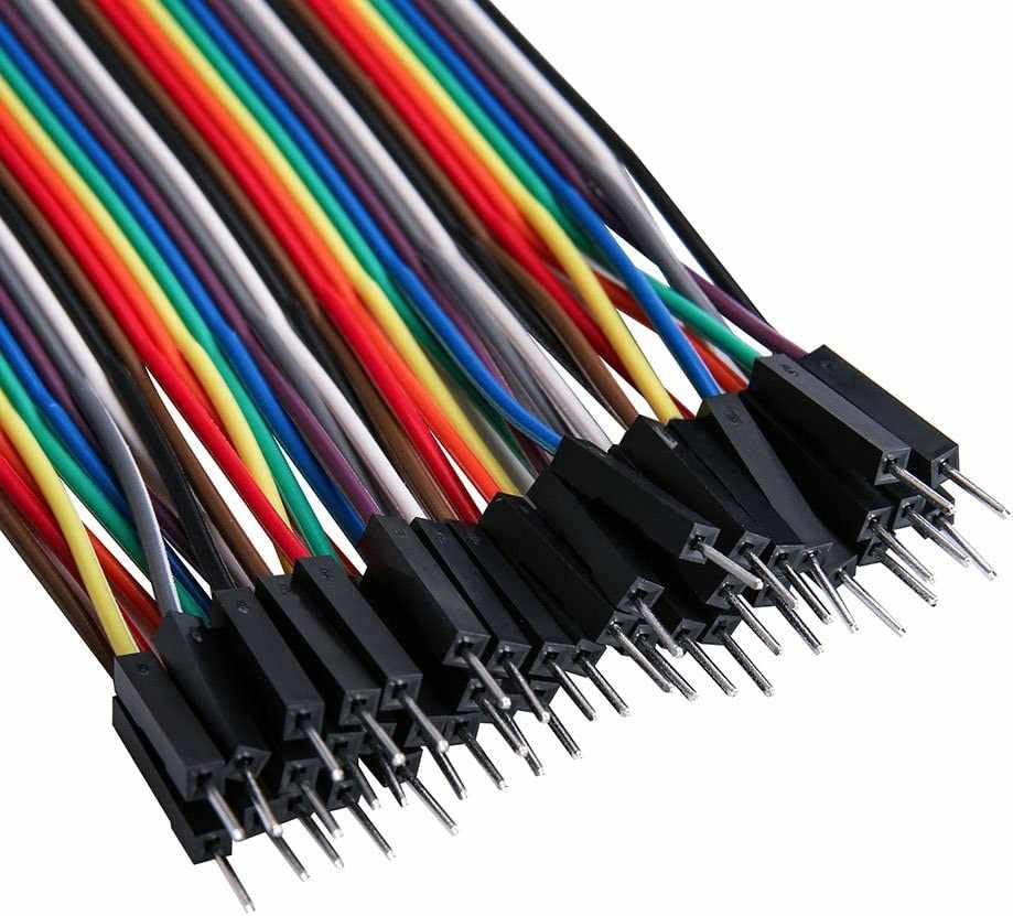 Cable DuPont 40 Pines, Cable Alambre Puente Dupont 40 Pines, Cables Puente Para Placas Prototipo, Cables Puente Para Arduino Raspberry Pi, Cable Breadboard, Macho A Macho, 20 Cm