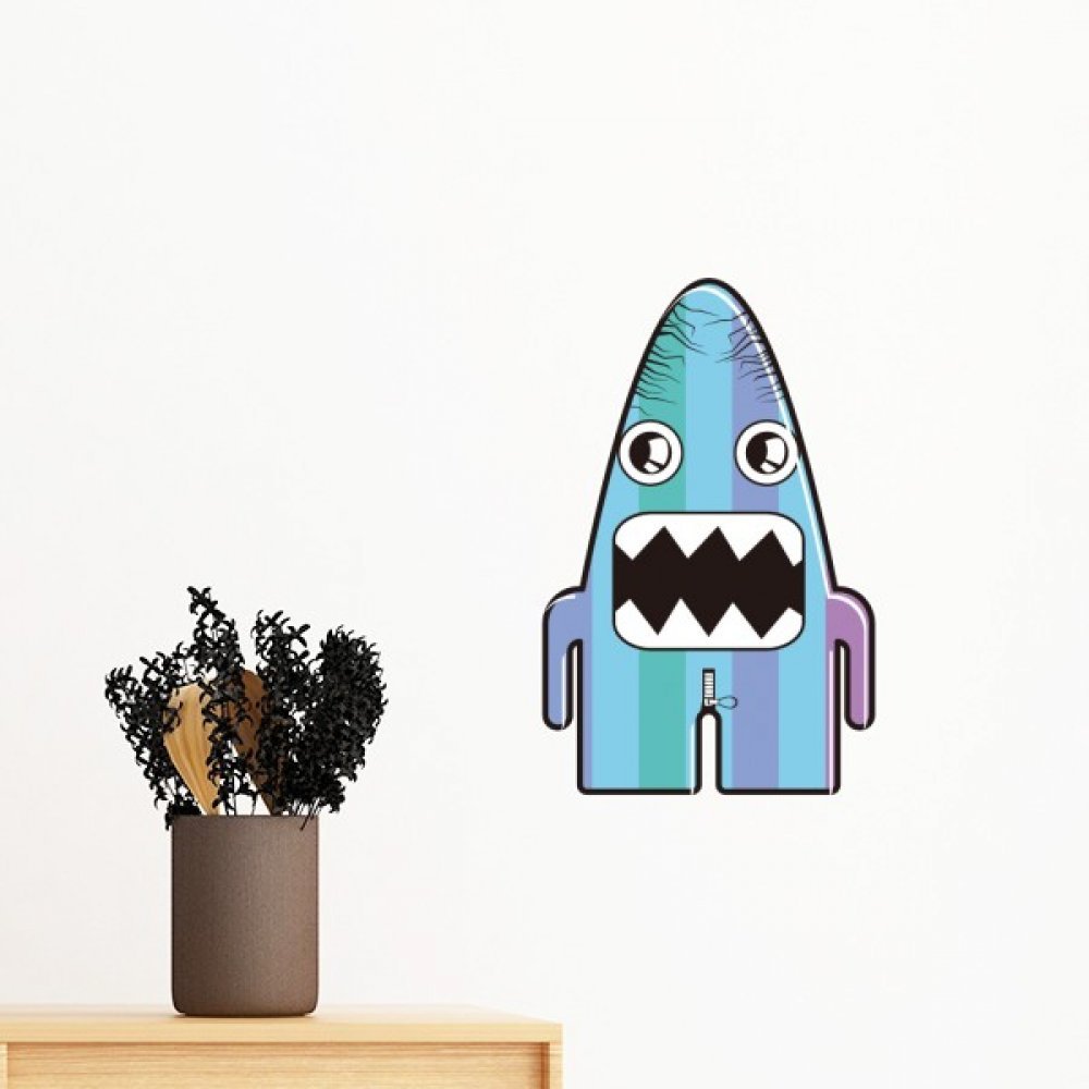 Sticker univers alien bleu amovible : une deco rassurante pour rassurer les enfants