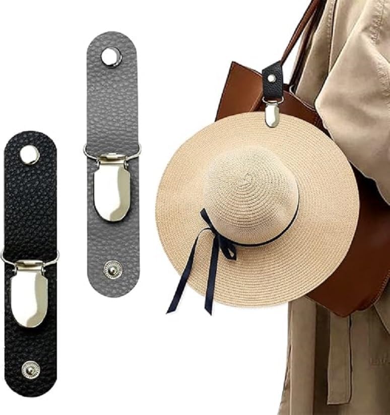 2 PCS Hat Clip for Travel, Hat Clip for Travel on Bag, Multifunctional Duckbill Hat Clip,Outdoor Hat Companion