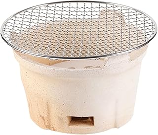 Yardenfun 1 Conjunto De Grelhador A Carvão Fogão De Aquecimento De Mesa Grelhador A Carvão Grelhador Interior Grelhador De Cerâmica Hibachi Grelhador A Carvão Fogão De Cerâmica Fogão De