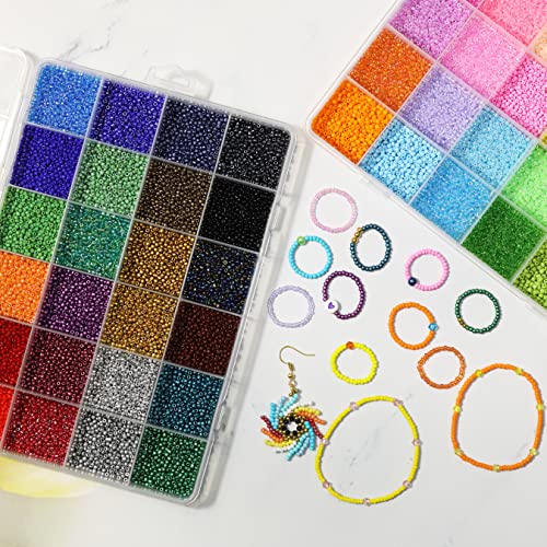 Bala&Fillic Size 2mm Glass Seed Beads About 38400pcs in Box - Image 3