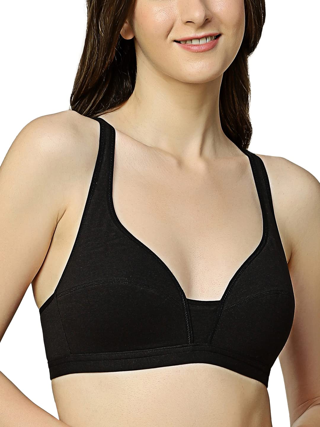 triumph Women's Cotton Padded Wire Free Non-Wired Beginner Bra-picture-49
