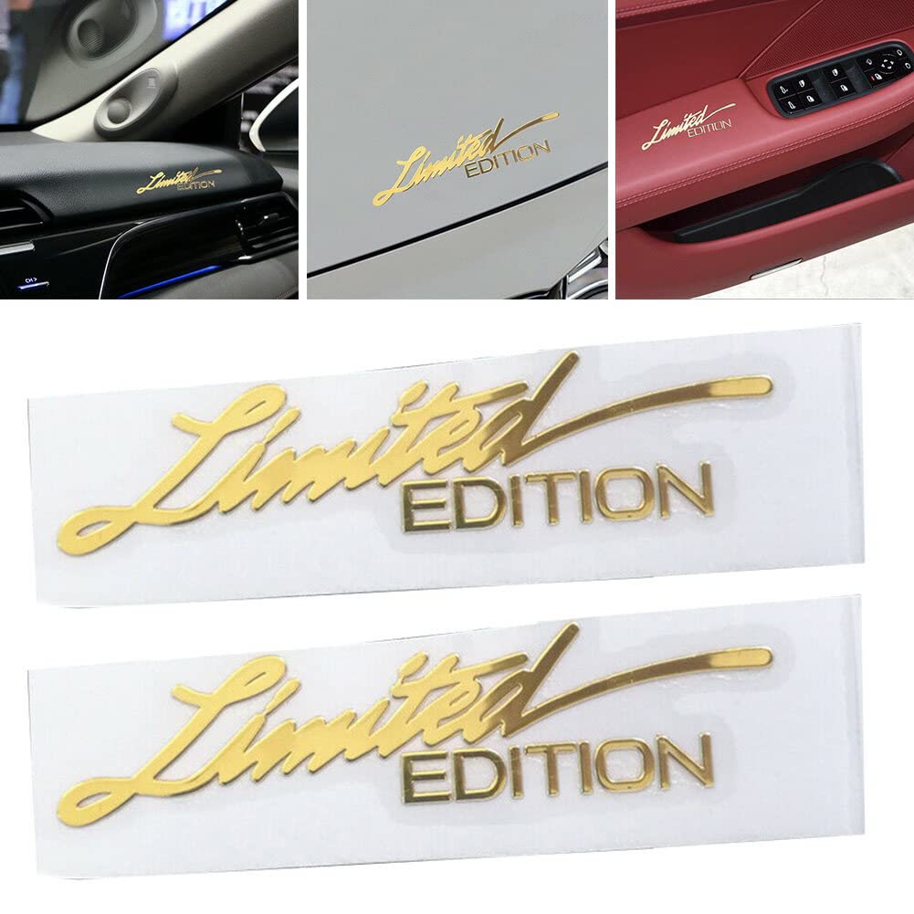Naklejka dekoracyjna z limitowanej edycji, Asudaro 2 szt. 75 x 18 mm niestandardowe naklejki samochodowe samoprzylepna edycja limitowana edycja kreatywne naklejki pcv, na SUV-y, ciężarówki, łodzie