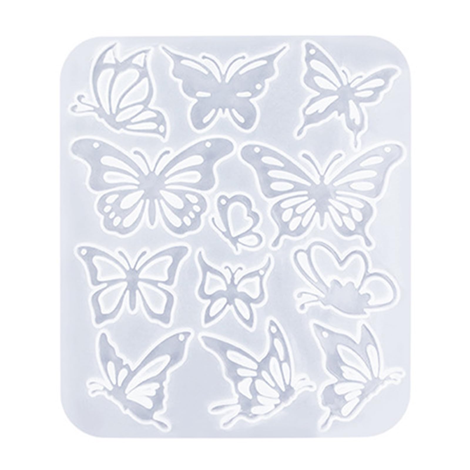 NEWFT Butterfly Earrings Mold Eye Catching Ear Rings Epoxy Resin Mould Customized Jewelry Making for Craft Lovers