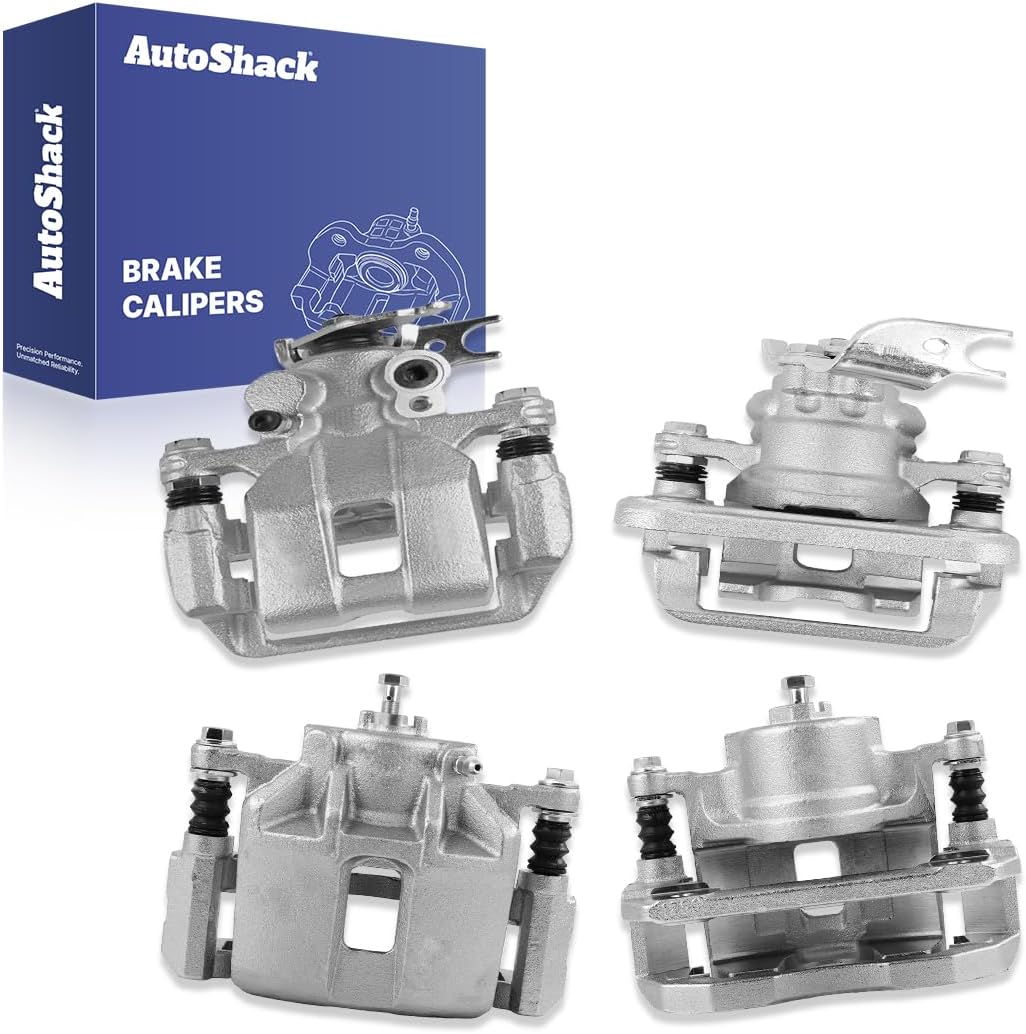 AutoShack Front & Rear Brake Calipers Replacement for 2008-2012 Honda Accord 2009-2014 Acura TSX 4-PC Set