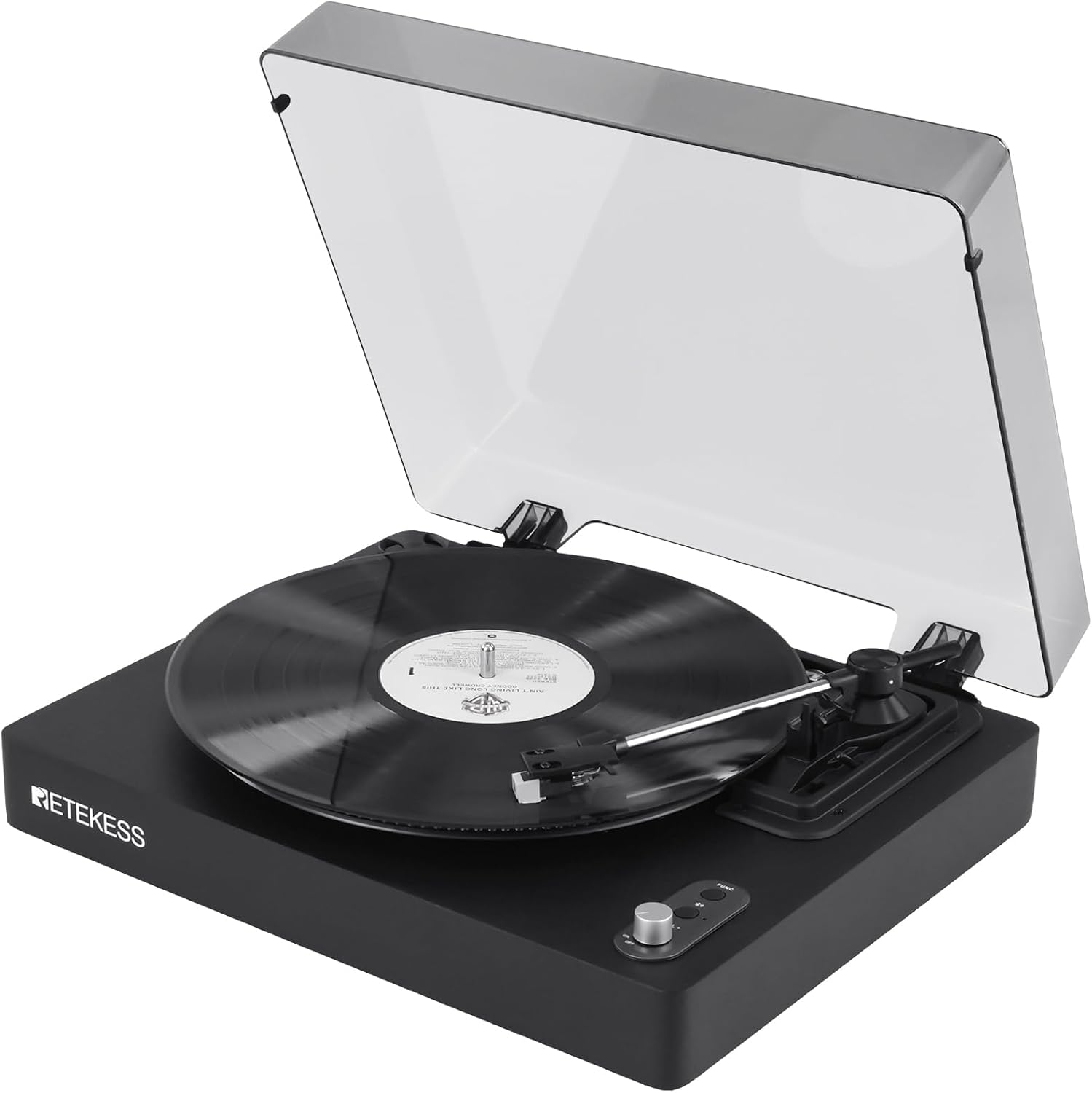 TR643 Vinyl Record Player, 3-Speed Wireless Turntable | for Vinyl Beginners,33/45/78 RPM, Belt Drive with Auto Stop, Moving Magnet Cartridge (AT-3600L), RCA Line Out, Headphone Jack