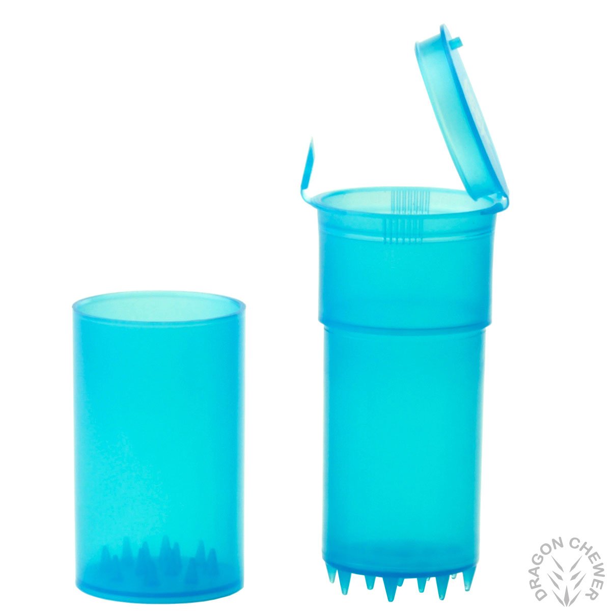 ShredTainer Pop Top Storage Container w/Built-in Grinder - Child Resistant (Blue)