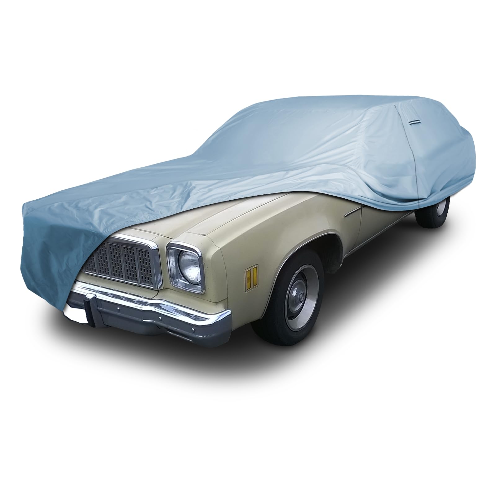 iCarCover Car Cover Waterproof All Weather for 1973-1977 Chevy Malibu Wagon