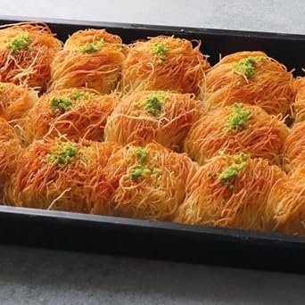 Kral Baked Dough Strings dessert Kadayf with Pistachios 200 Gram 7 Oz x 5 Packs